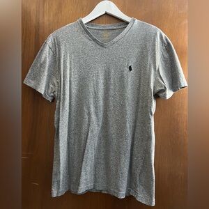 Polo Ralph Lauren V Neck Gray Tee Shirt - Men’s Small